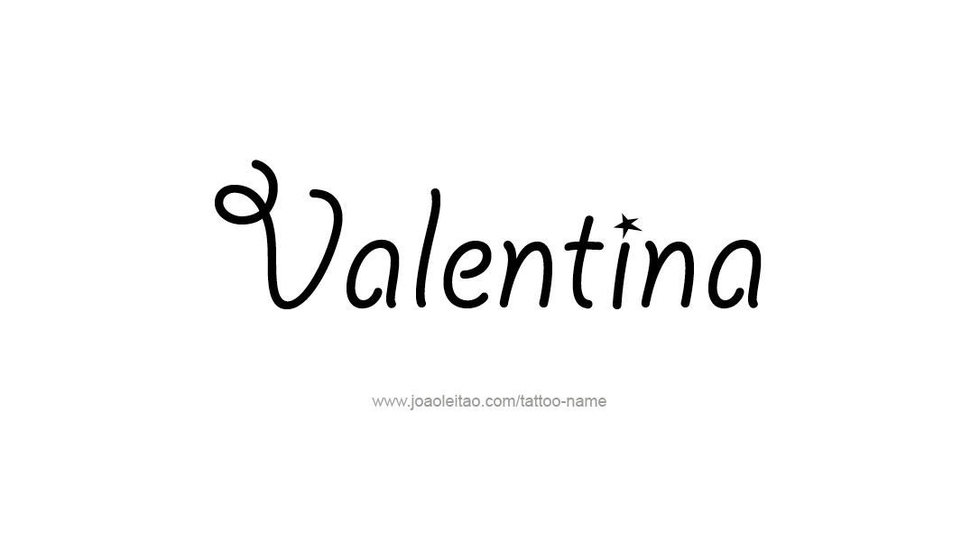 Tattoo Design Name Valentina   