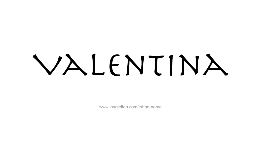 Tattoo Design Name Valentina   