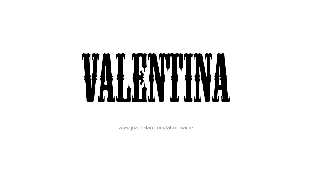 Tattoo Design Name Valentina   