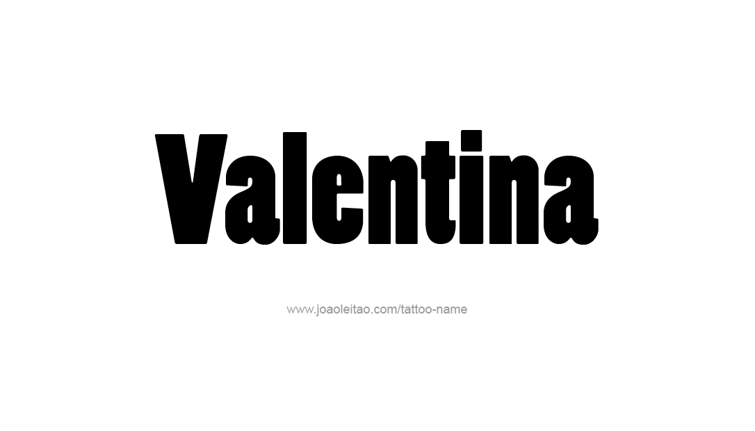 Tattoo Design Name Valentina   