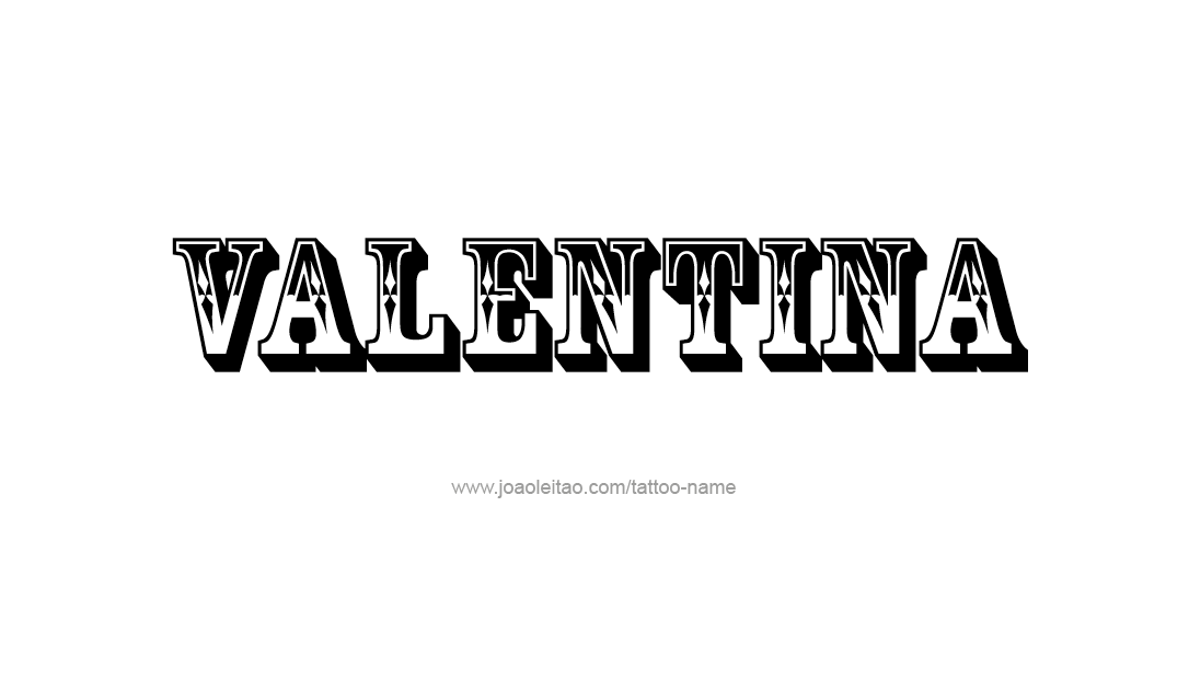 Tattoo Design Name Valentina   