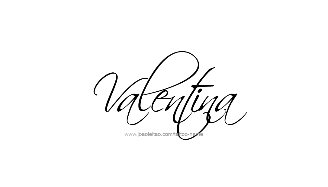 Tattoo Design Name Valentina   