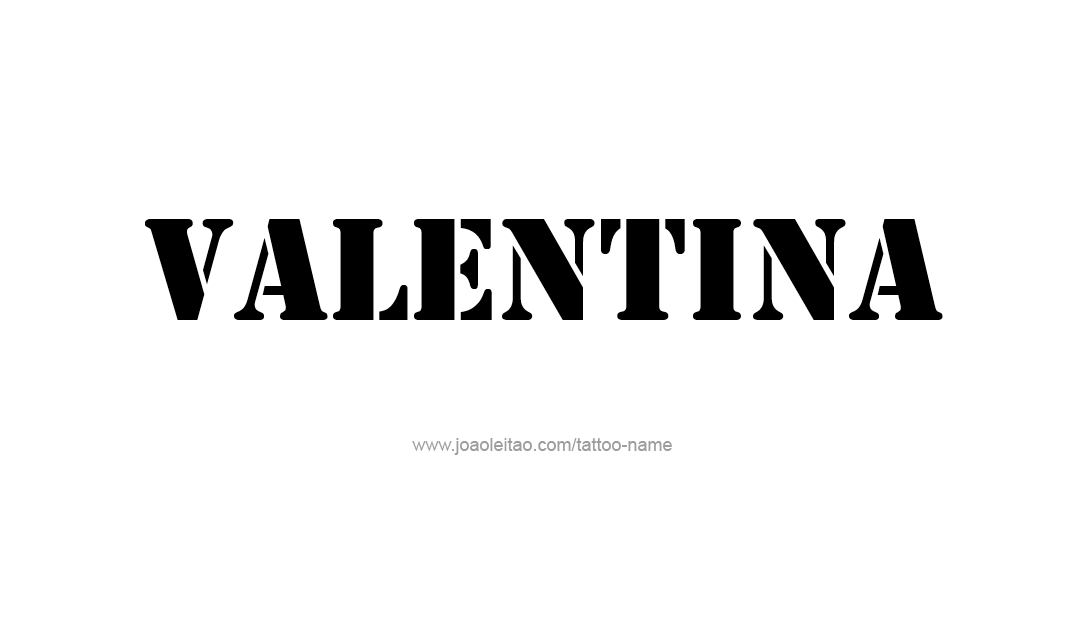 Tattoo Design Name Valentina   