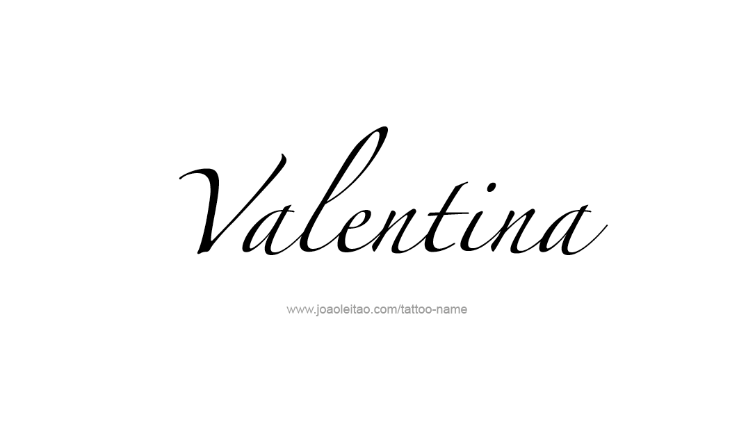 Tattoo Design Name Valentina   