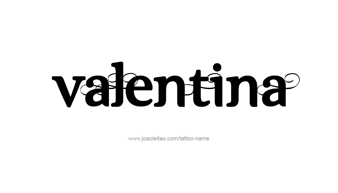 Tattoo Design Name Valentina   