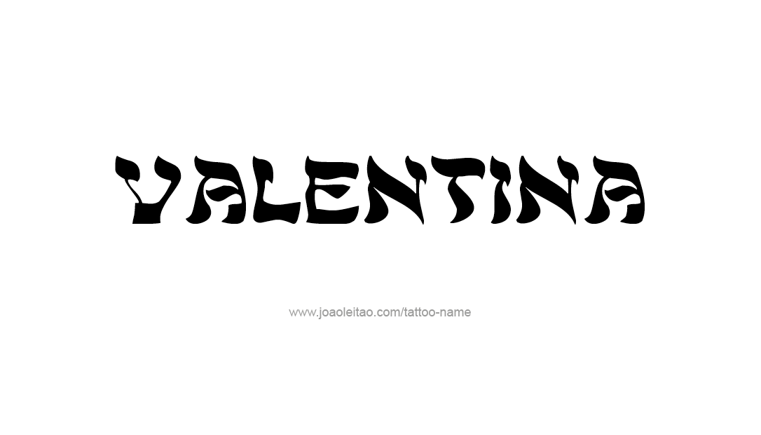 Tattoo Design Name Valentina   