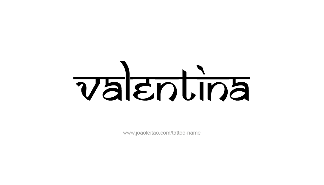 Tattoo Design Name Valentina   