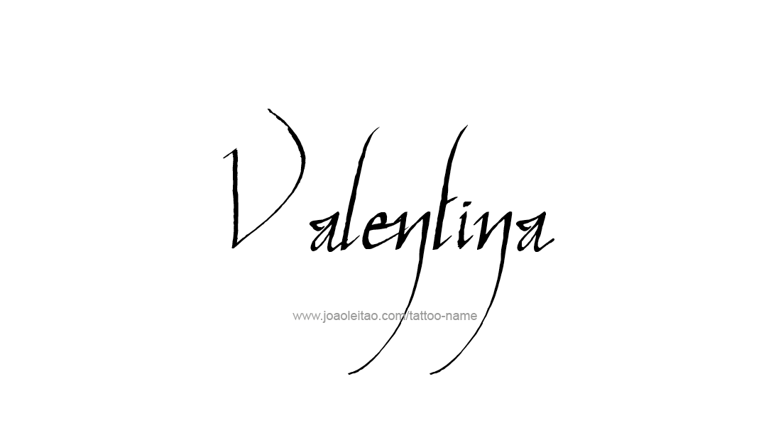 Tattoo Design Name Valentina   