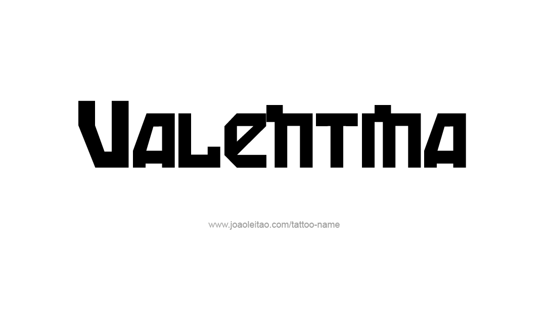 Tattoo Design Name Valentina   