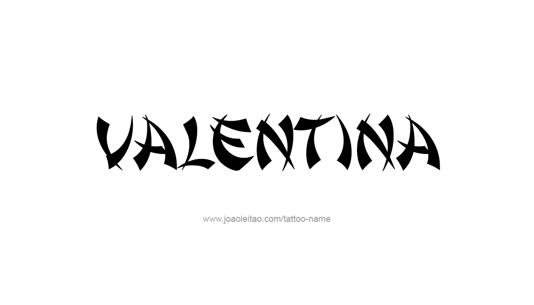 Tattoo Design Name Valentina