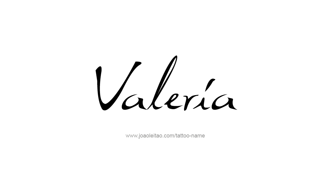 Tattoo Design Name Valeria   