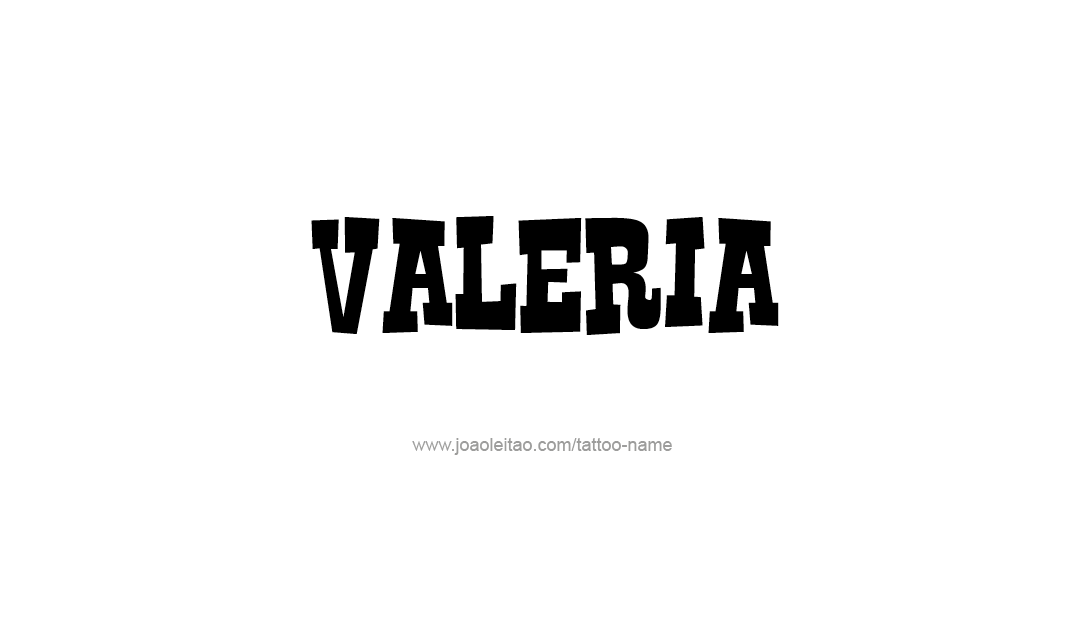 Tattoo Design Name Valeria   