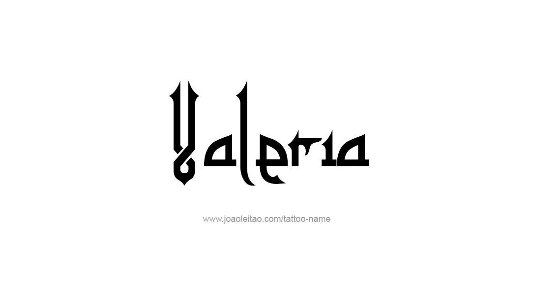 Tattoo Design Name Valeria   