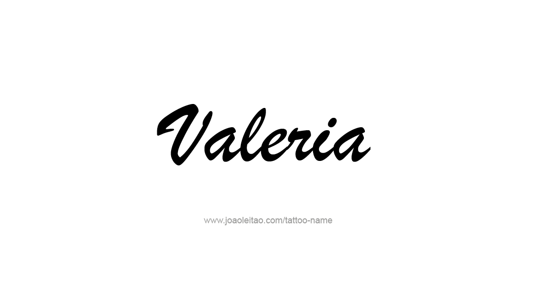 Tattoo Design Name Valeria   