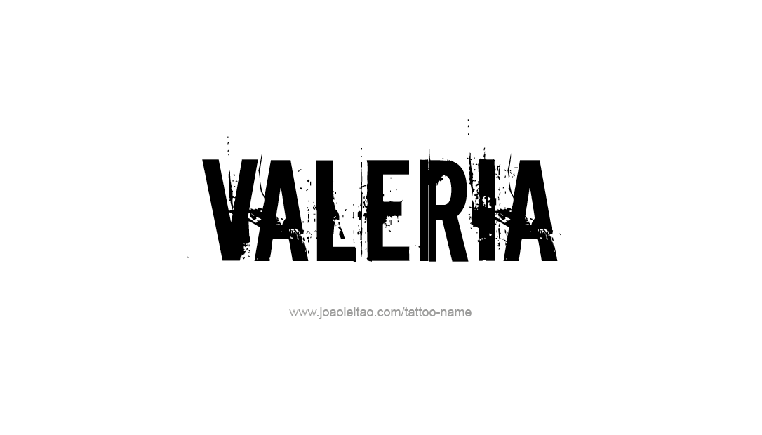 Tattoo Design Name Valeria   