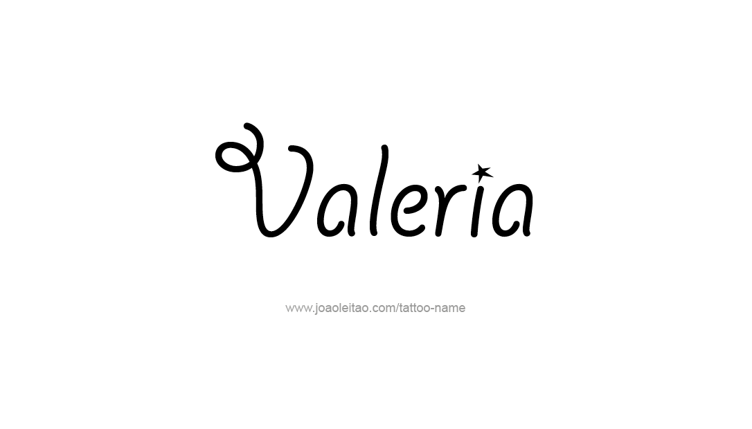 Tattoo Design Name Valeria   