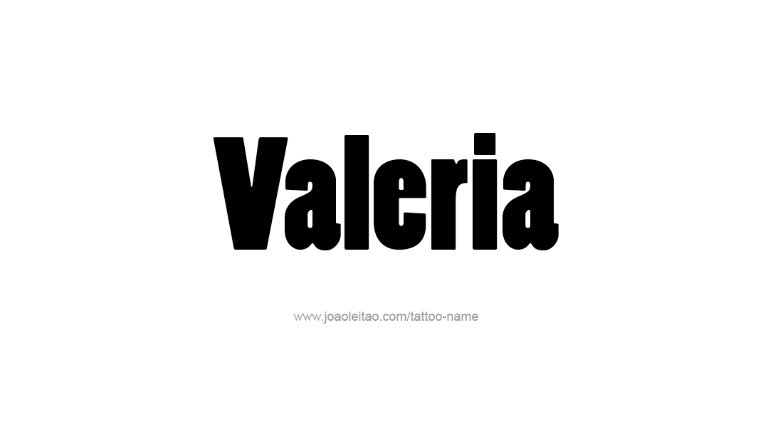 Tattoo Design Name Valeria   