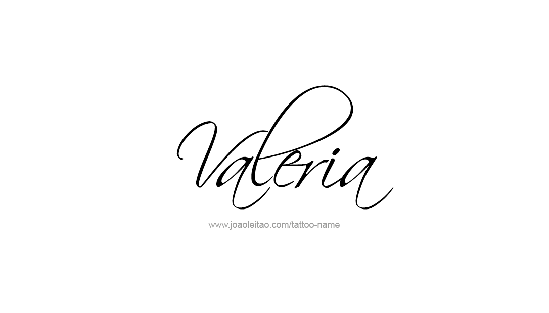 Tattoo Design Name Valeria   