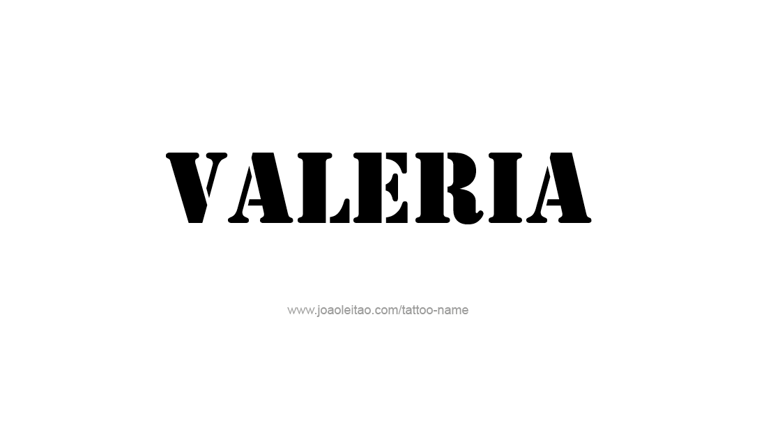 Tattoo Design Name Valeria   