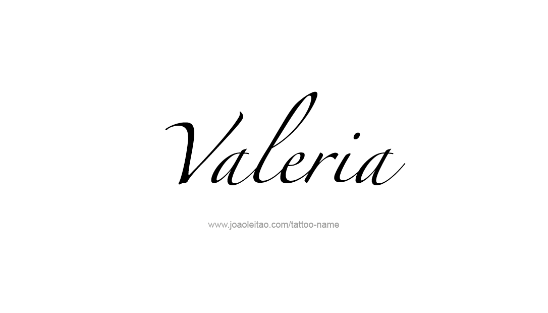 Tattoo Design Name Valeria   