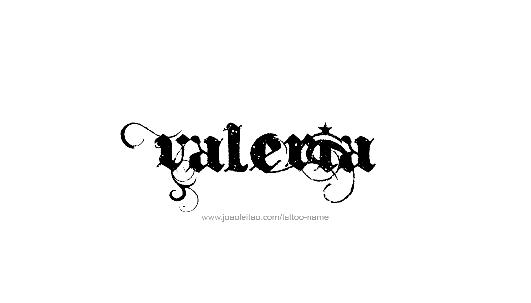 Tattoo Design Name Valeria   