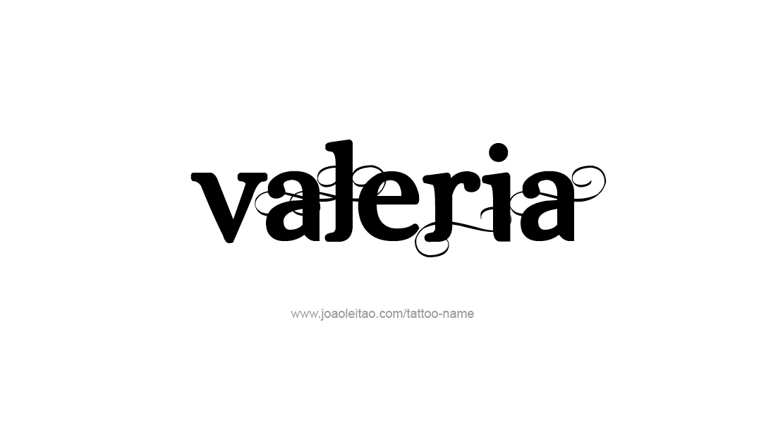 Tattoo Design Name Valeria   