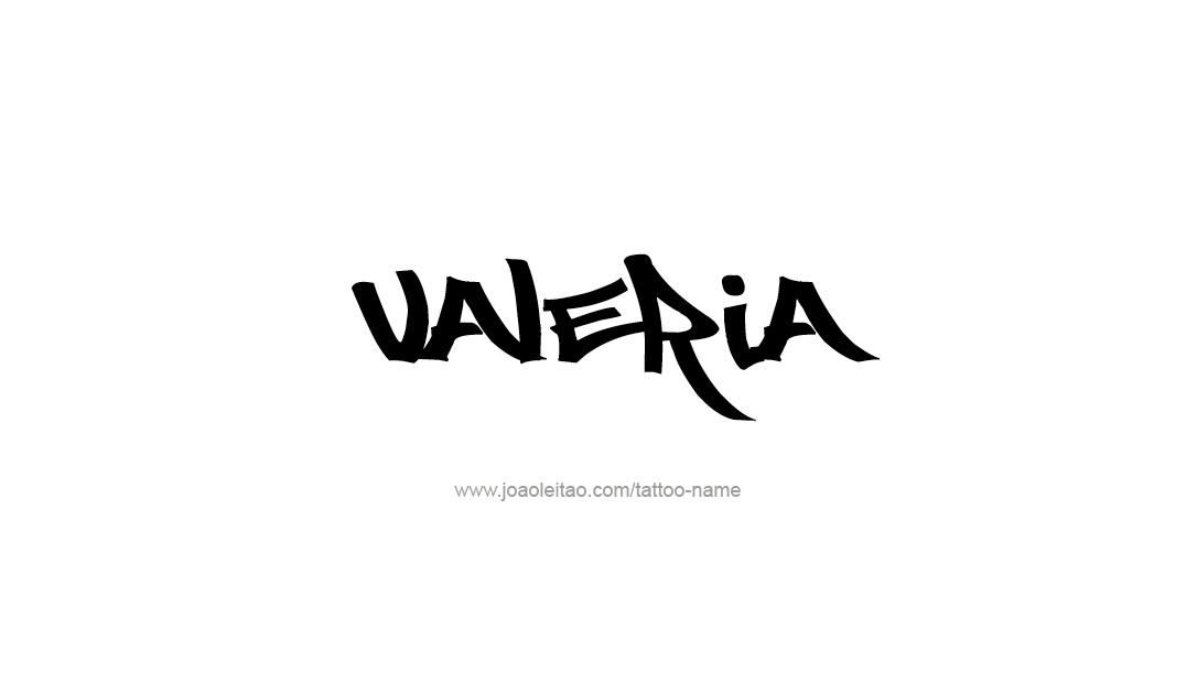 Tattoo Design Name Valeria   