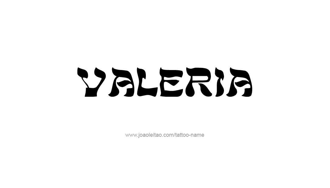 Tattoo Design Name Valeria   