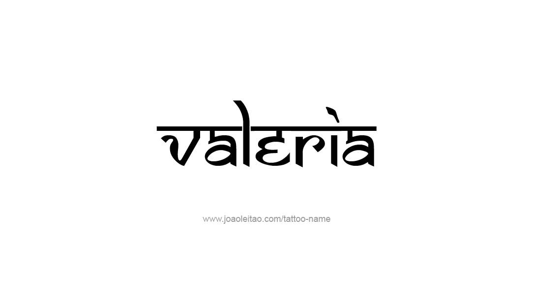 Tattoo Design Name Valeria   