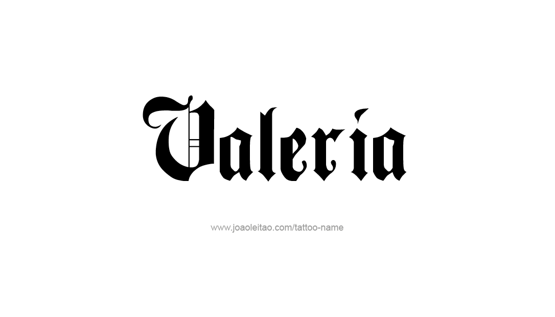 Tattoo Design Name Valeria   