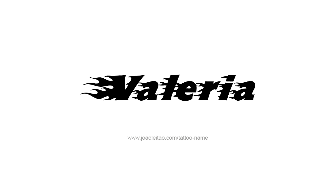 Tattoo Design Name Valeria   