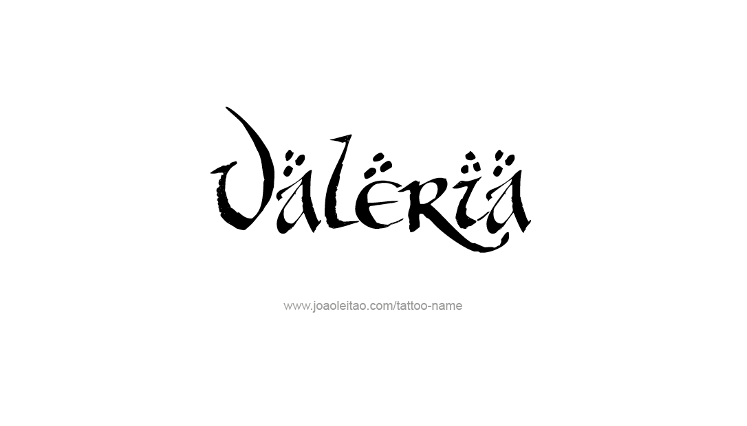 Tattoo Design Name Valeria   