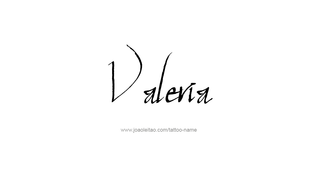 Tattoo Design Name Valeria   