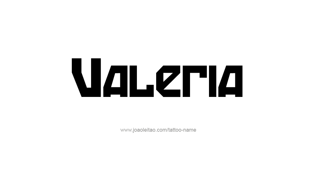 Tattoo Design Name Valeria   