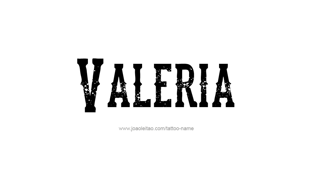 Tattoo Design Name Valeria   