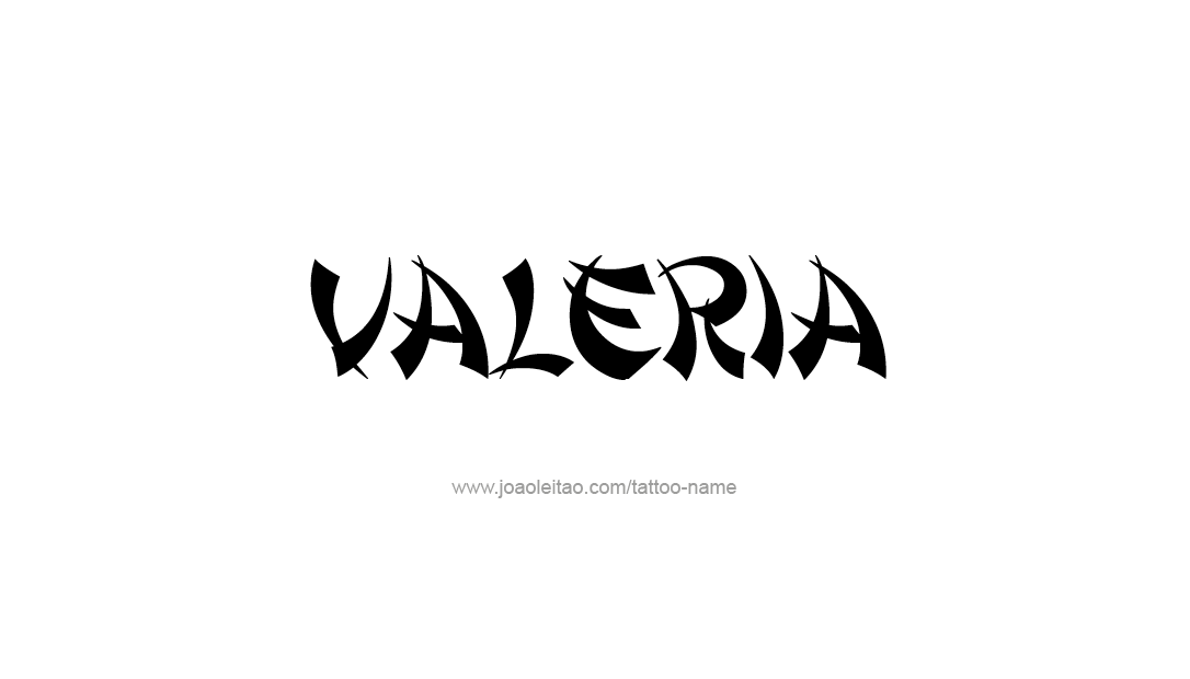 Tattoo Design Name Valeria