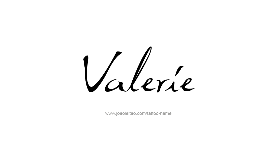 Tattoo Design Name Valerie   