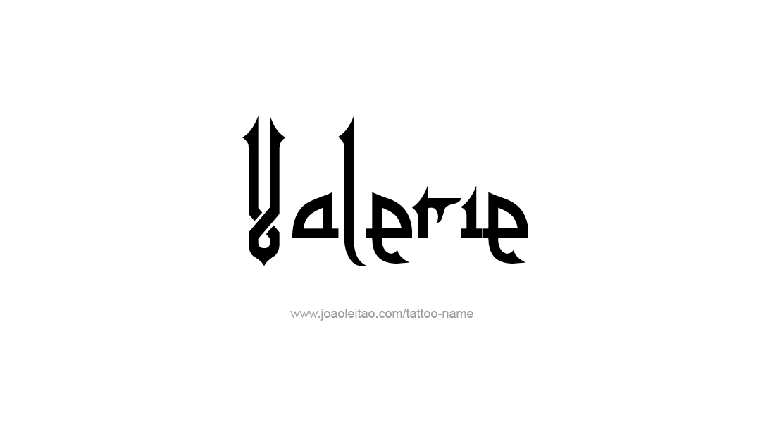 Tattoo Design Name Valerie   