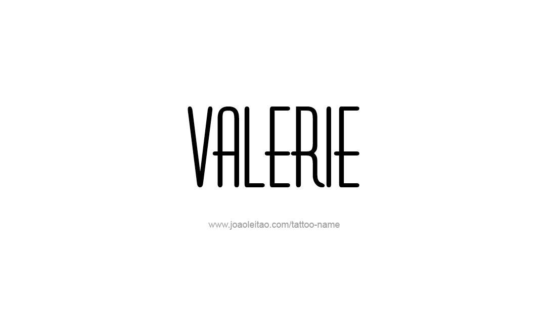 Tattoo Design Name Valerie   