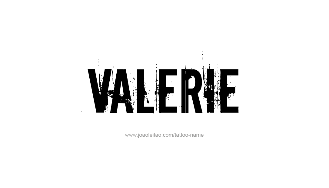 Tattoo Design Name Valerie   