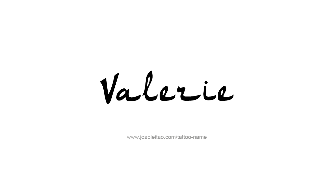 Tattoo Design Name Valerie   