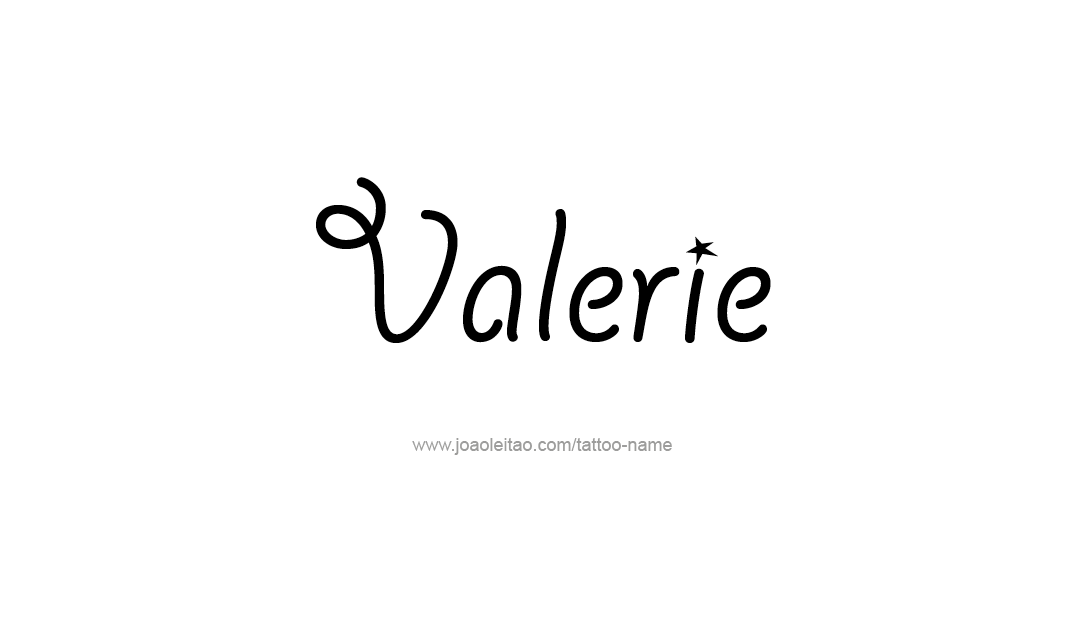 Tattoo Design Name Valerie   