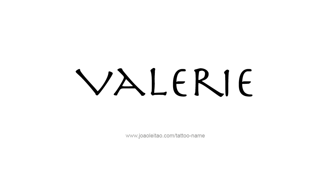 Tattoo Design Name Valerie   