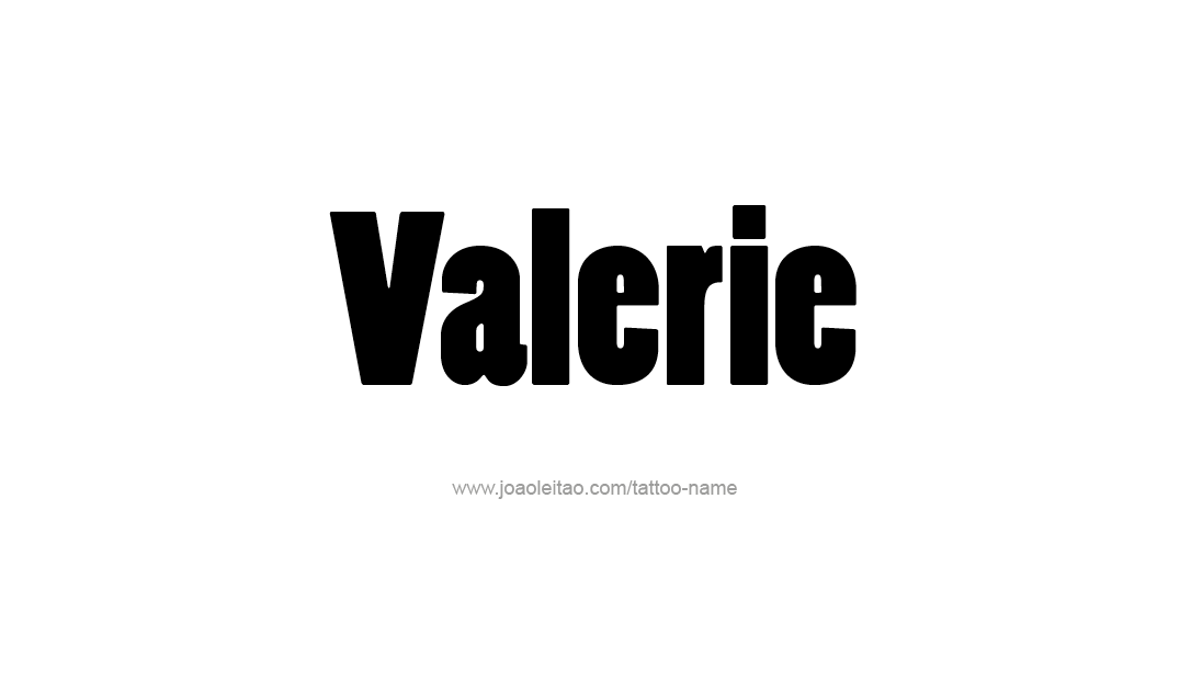 Tattoo Design Name Valerie   