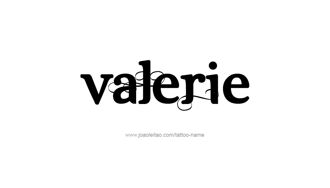 Tattoo Design Name Valerie   