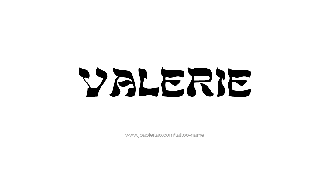 Tattoo Design Name Valerie   