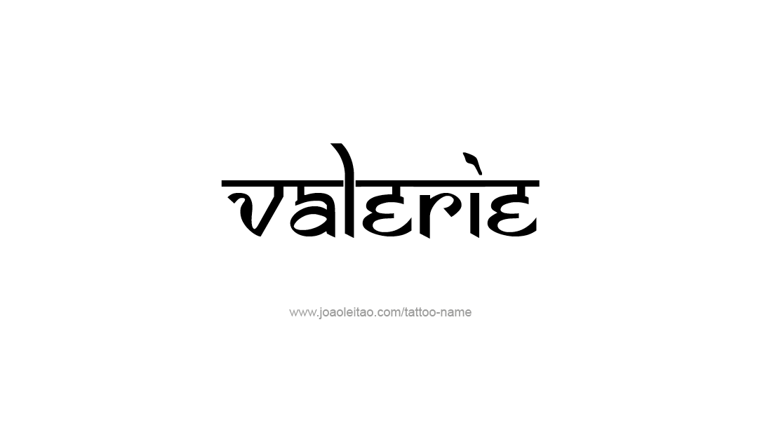 Tattoo Design Name Valerie   