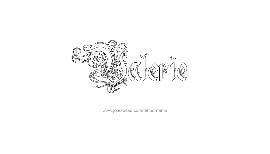 Tattoo Design Name Valerie   