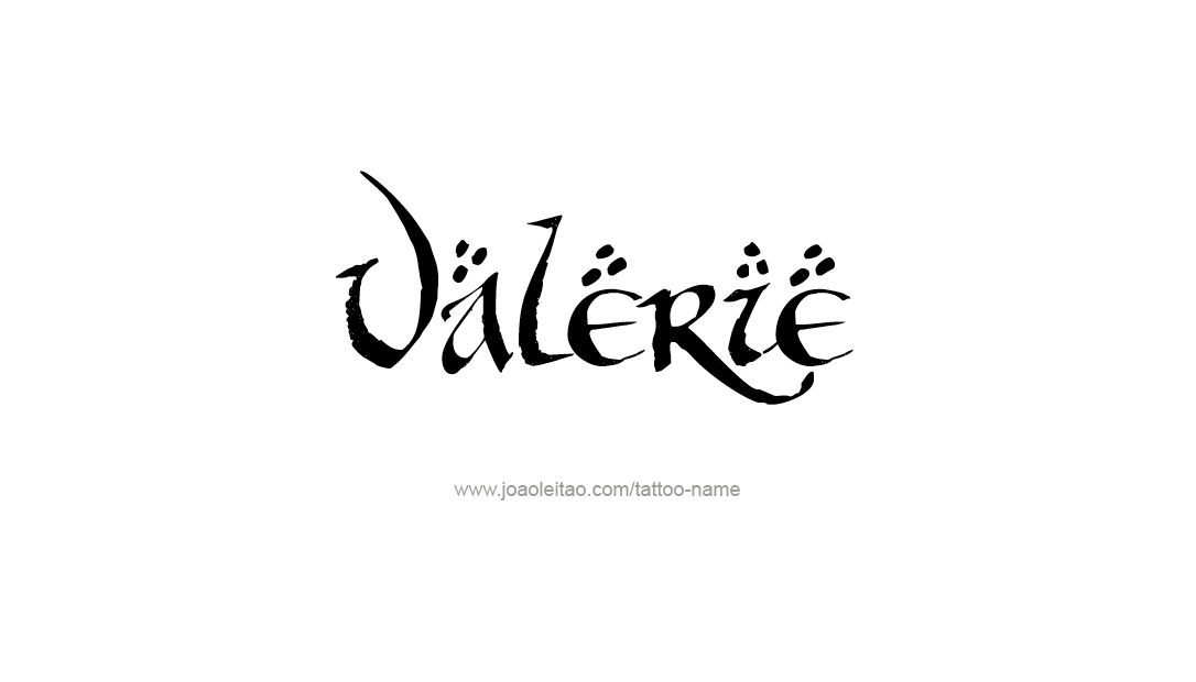 Tattoo Design Name Valerie   