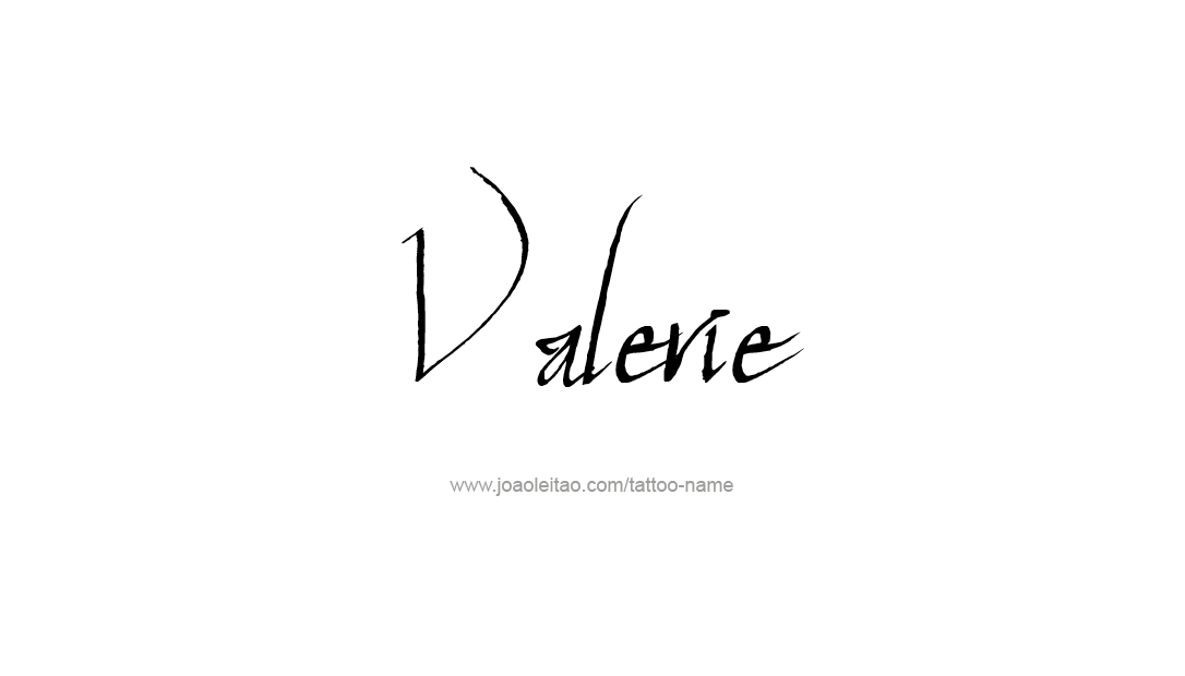 Tattoo Design Name Valerie   